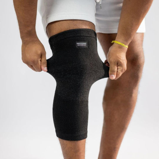 Bamboo Knee Sleeve - Black banner